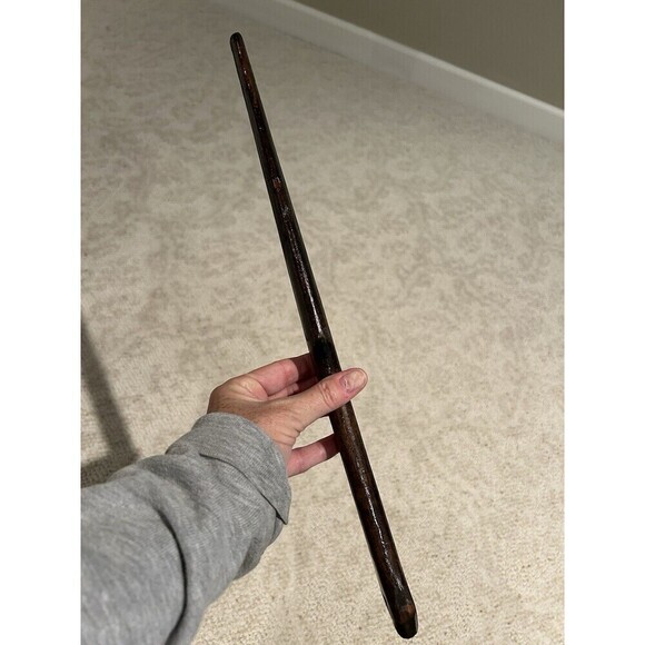 Antique Primitive Hand Carved Wooden Spatula Mixing Paddle Kitchen Tool 17” - Picture 2 of 4